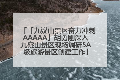 「九嶷山景区奋力冲刺AAAAA」胡勇刚深入九嶷山景区现场调研5A级旅游景区创建工作