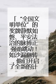 “全国文明单位”的奖牌静默如磐、平安法治的脉搏正强劲跳动！如沙漏翻转，他们开启了全新的计时