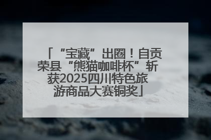 “宝藏”出圈！自贡荣县“熊猫咖啡杯”斩获2025四川特色旅游商品大赛铜奖