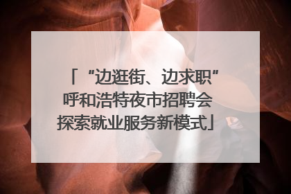 “边逛街、边求职” 呼和浩特夜市招聘会探索就业服务新模式