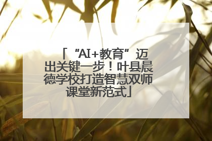 “AI+教育”迈出关键一步！叶县晨德学校打造智慧双师课堂新范式