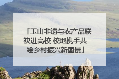 玉山非遗与农产品联袂进高校 校地携手共绘乡村振兴新图景