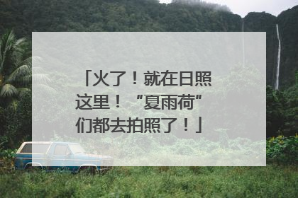 火了！就在日照这里！“夏雨荷”们都去拍照了！