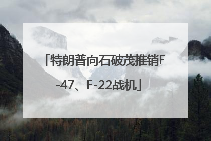 特朗普向石破茂推销F-47、F-22战机