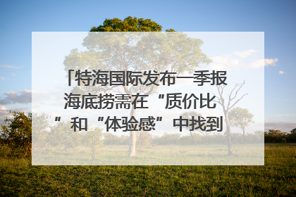 特海国际发布一季报 海底捞需在“质价比”和“体验感”中找到平衡｜新经济观察