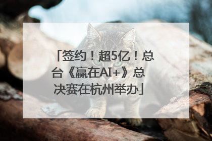 签约！超5亿！总台《赢在AI+》总决赛在杭州举办