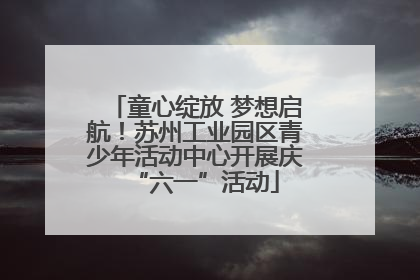 童心绽放 梦想启航！苏州工业园区青少年活动中心开展庆“六一”活动