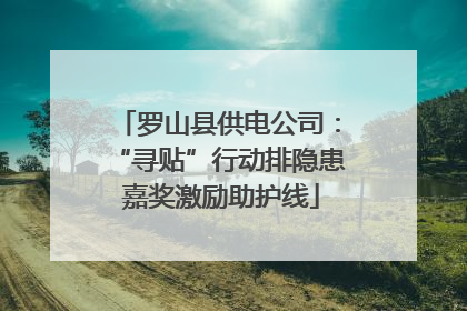 罗山县供电公司：“寻贴”行动排隐患 嘉奖激励助护线