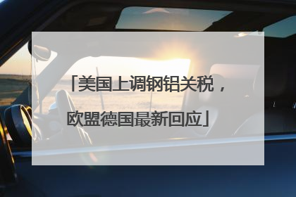 美国上调钢铝关税，欧盟德国最新回应