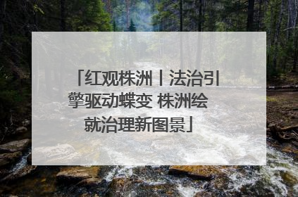 红观株洲丨法治引擎驱动蝶变 株洲绘就治理新图景