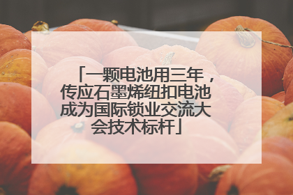 一颗电池用三年，传应石墨烯纽扣电池成为国际锁业交流大会技术标杆