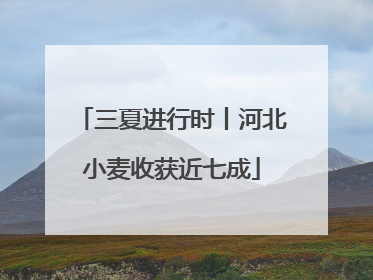 三夏进行时丨河北小麦收获近七成