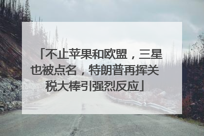 不止苹果和欧盟，三星也被点名，特朗普再挥关税大棒引强烈反应
