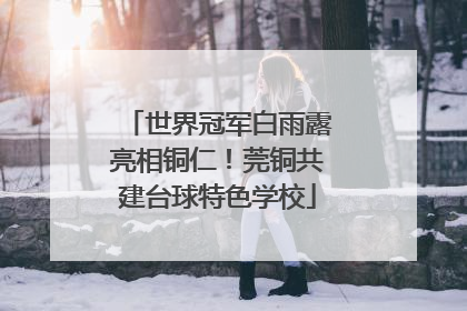 世界冠军白雨露亮相铜仁！莞铜共建台球特色学校