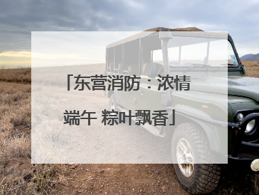 东营消防：浓情端午 粽叶飘香