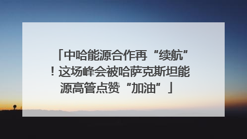 中哈能源合作再“续航”！这场峰会被哈萨克斯坦能源高管点赞“加油”