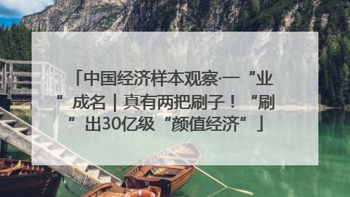 中国经济样本观察·一“业”成名｜真有两把刷子！“刷”出30亿级“颜值经济”