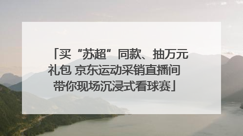 买“苏超”同款、抽万元礼包 京东运动采销直播间带你现场沉浸式看球赛
