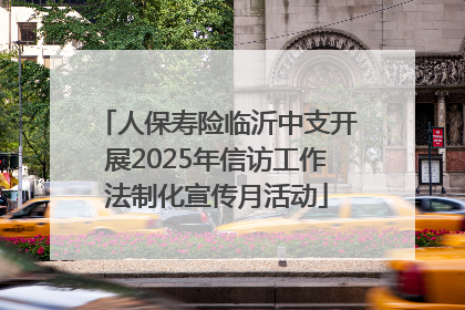 人保寿险临沂中支开展2025年信访工作法制化宣传月活动