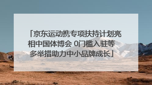 京东运动携专项扶持计划亮相中国体博会 0门槛入驻等多举措助力中小品牌成长