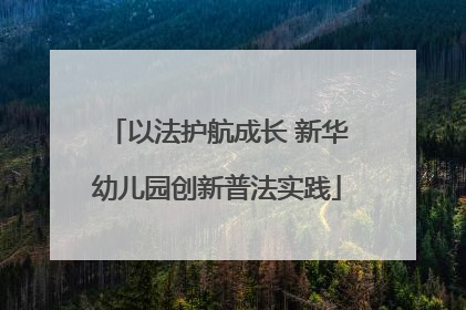 以法护航成长 新华幼儿园创新普法实践
