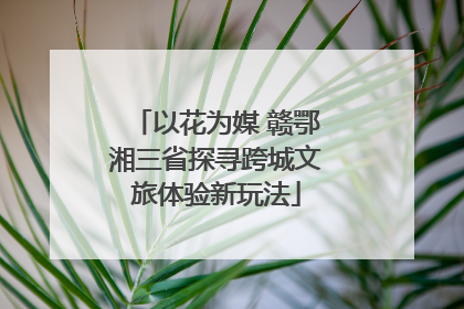 以花为媒 赣鄂湘三省探寻跨城文旅体验新玩法