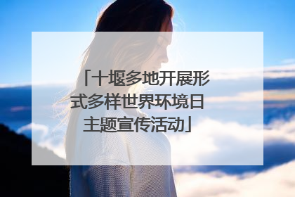 十堰多地开展形式多样世界环境日主题宣传活动