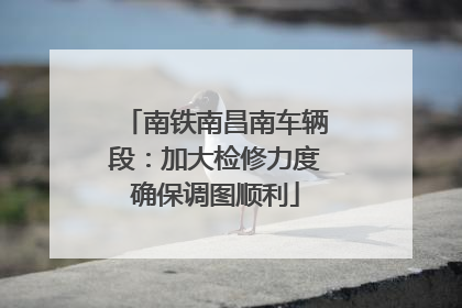 南铁南昌南车辆段：加大检修力度确保调图顺利