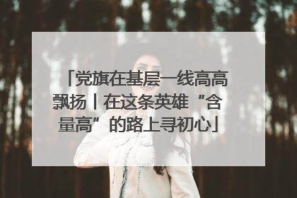 党旗在基层一线高高飘扬丨在这条英雄“含量高”的路上寻初心