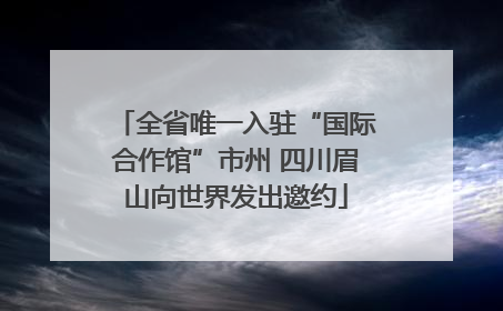 全省唯一入驻“国际合作馆”市州 四川眉山向世界发出邀约