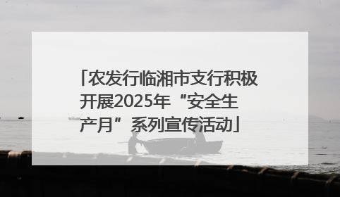 农发行临湘市支行积极开展2025年“安全生产月”系列宣传活动