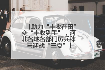 助力“丰收在田”变“丰收到手”，河北各地各部门厉兵秣马迎战“三夏”