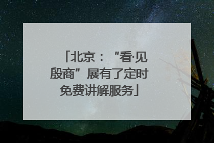北京：“看·见殷商”展有了定时免费讲解服务