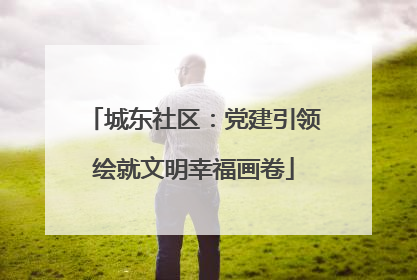 城东社区：党建引领绘就文明幸福画卷