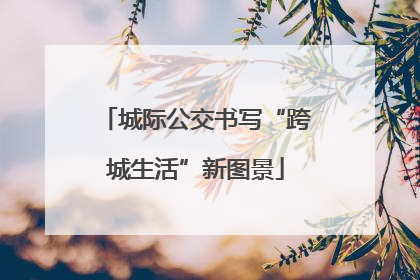 城际公交书写“跨城生活”新图景