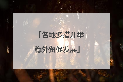 各地多措并举稳外贸促发展