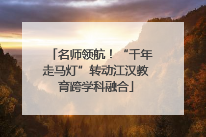 名师领航！“千年走马灯”转动江汉教育跨学科融合