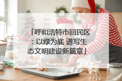 呼和浩特市回民区：以绿为底 谱写生态文明建设新篇章