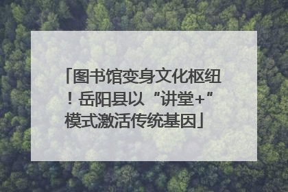 图书馆变身文化枢纽！岳阳县以“讲堂+”模式激活传统基因