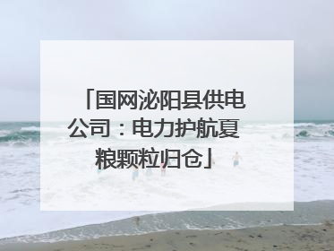 国网泌阳县供电公司：电力护航夏粮颗粒归仓
