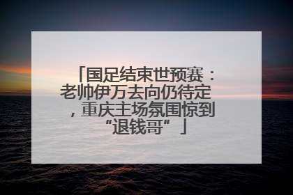 国足结束世预赛：老帅伊万去向仍待定，重庆主场氛围惊到“退钱哥”