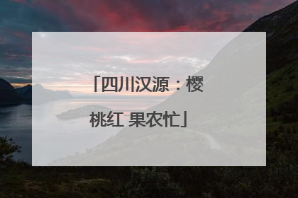 四川汉源：樱桃红 果农忙