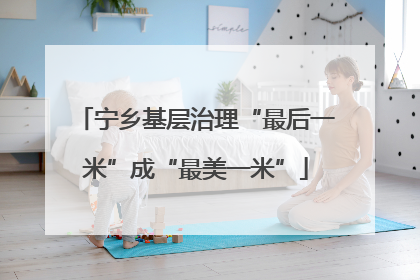 宁乡基层治理“最后一米”成“最美一米”