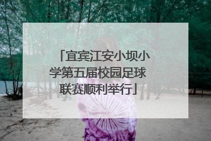宜宾江安小坝小学第五届校园足球联赛顺利举行
