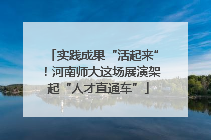 实践成果“活起来”！河南师大这场展演架起“人才直通车”