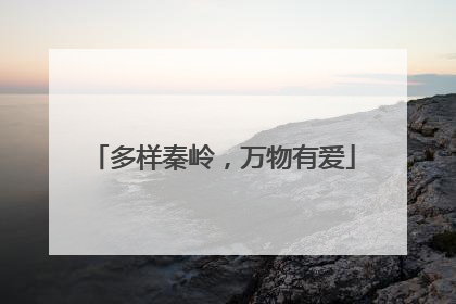 多样秦岭，万物有爱