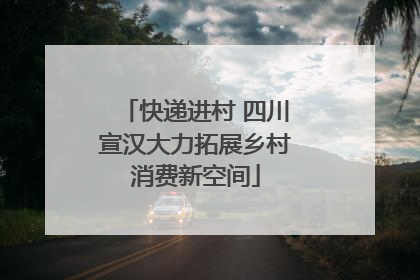 快递进村 四川宣汉大力拓展乡村消费新空间