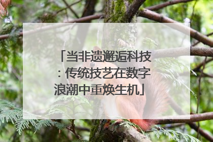 当非遗邂逅科技：传统技艺在数字浪潮中重焕生机