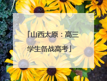 山西太原：高三学生备战高考