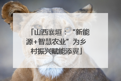 山西襄垣：“新能源+智慧农业”为乡村振兴赋能添翼